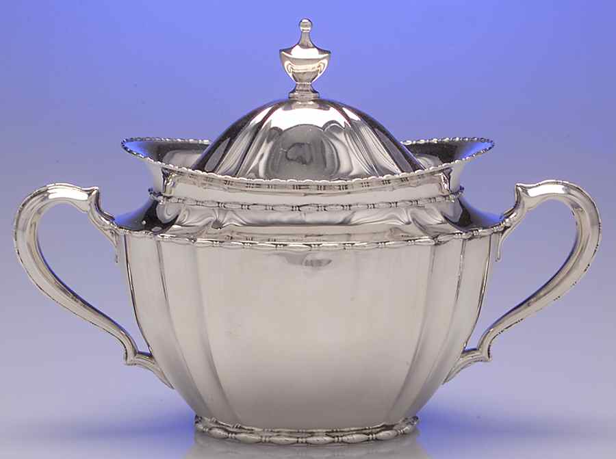Marquise (Sterling, Hollowware) Sugar Bowl & Lid by Tiffany & CO SILVER-1