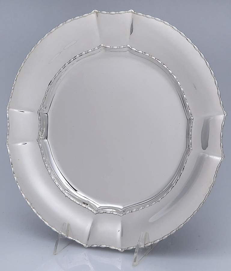 Marquise (Sterling, Hollowware) 10" Dinner Plate by Tiffany & CO SILVER-1