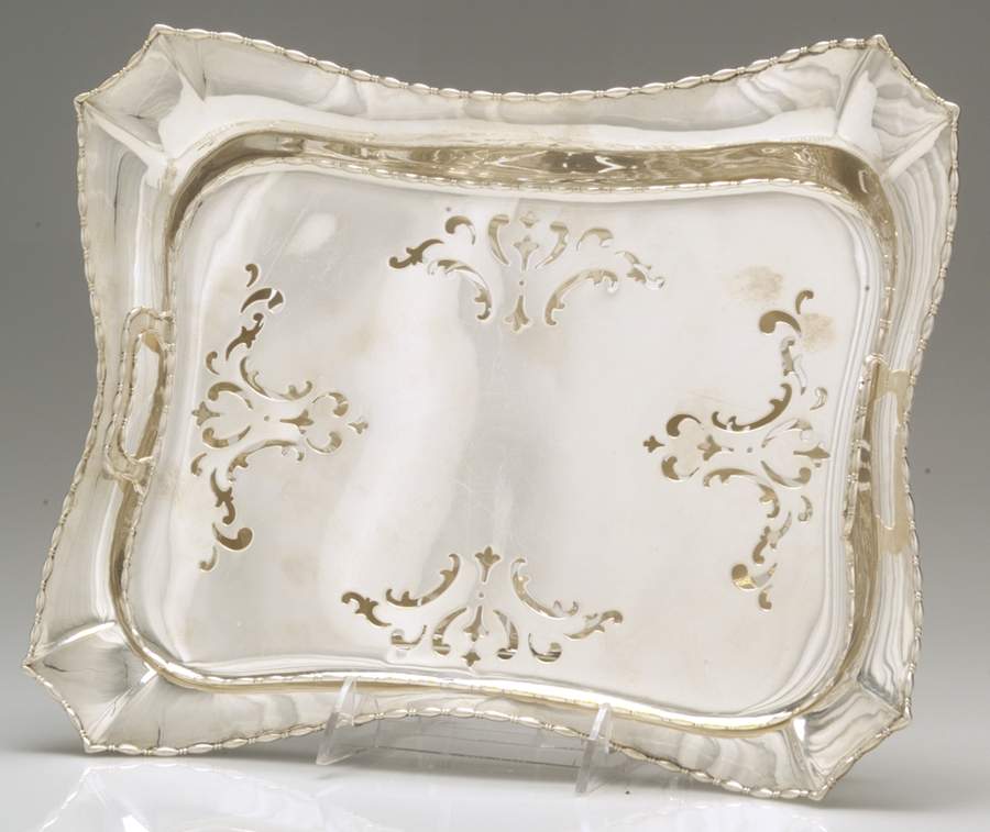 Marquise (Sterling, Hollowware) (2 Pc)  Asparagus Serving Tray & Strainer by Tiffany & CO SILVER-1