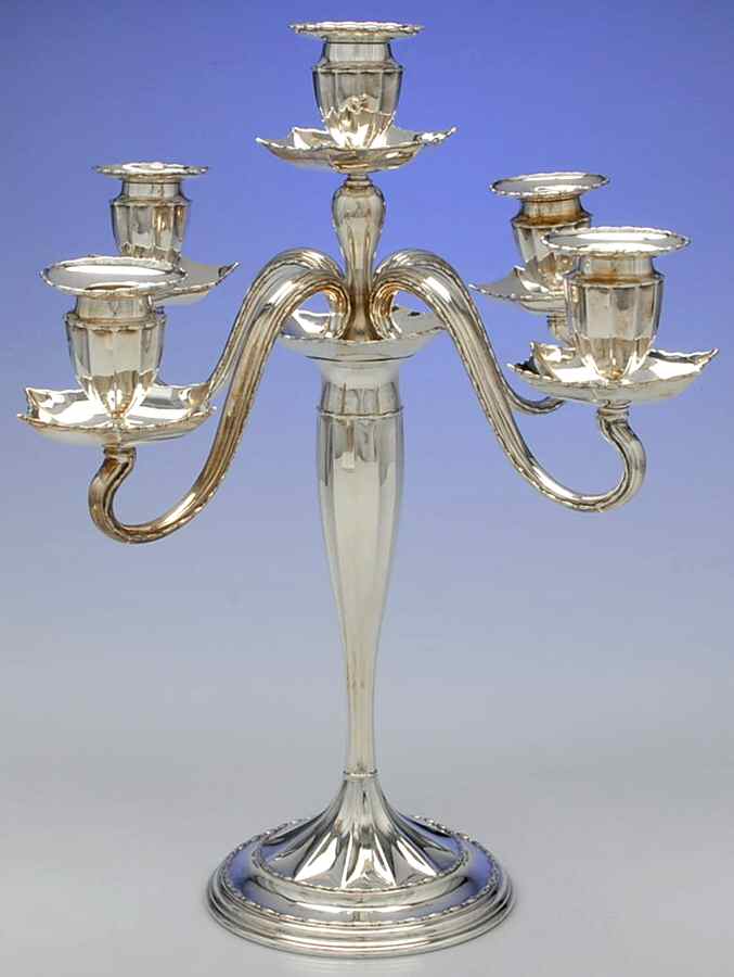 Marquise (Sterling, Hollowware) 14" 5 Light Candelabra by Tiffany & CO SILVER-1