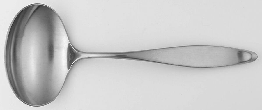 Design 2 (Stainless, Japan) Solid Gravy Ladle by Towle Silver-1