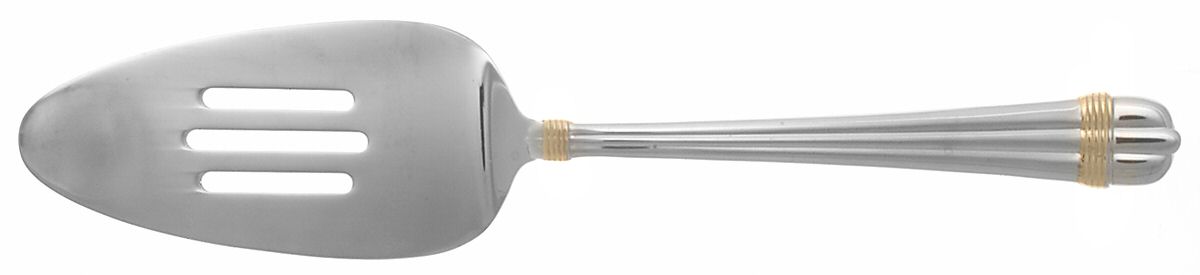 Amante Gold (Stainless) Pierced All Stainless Pie Server by Towle Silver-1