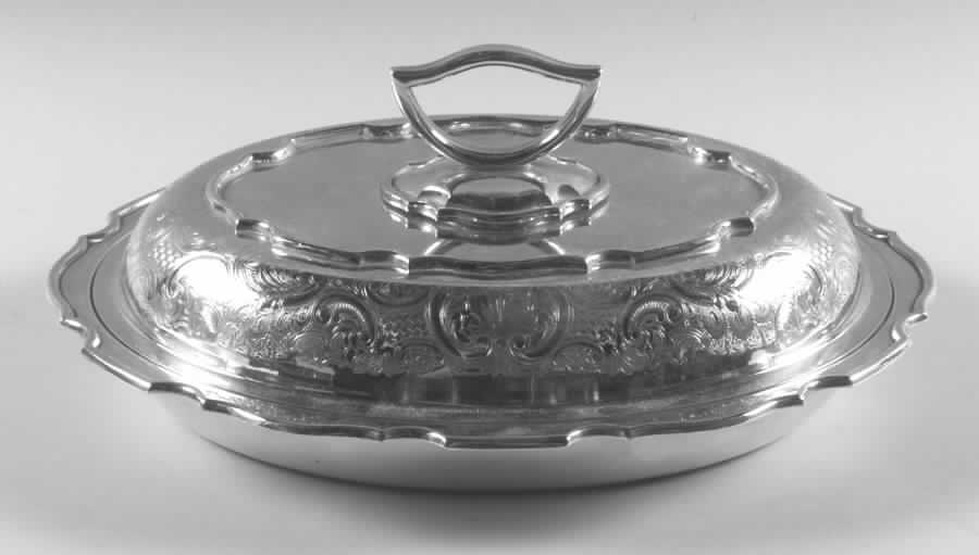 TWS325 (Silverplate, Hollowware) Double Vegetable Bowl by Towle Silver-1
