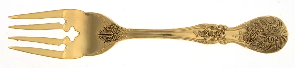 TWS330 (Gold Electroplate) Individual Salad Fork by Towle Silver-1