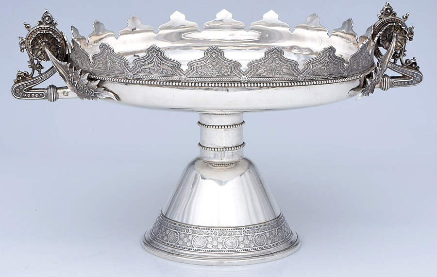 Persian (Sterling, Hollowware) 10" Round Pedestal Centerpiece by Tiffany & CO SILVER-1