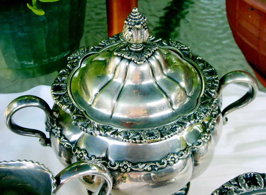 3007 (Sterling, Hollowware) Sugar Bowl & Lid by Tiffany & CO SILVER-1