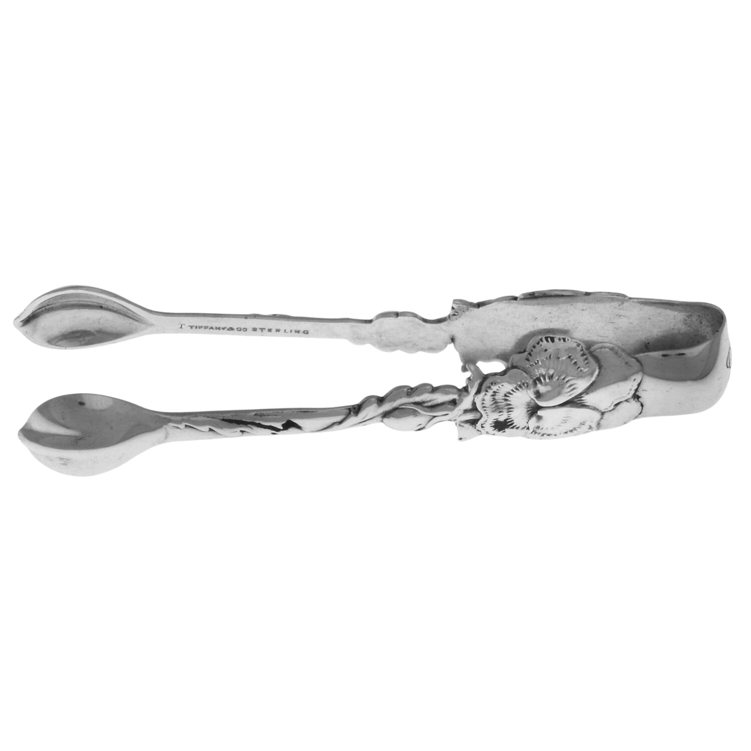 Floral (Sterling) Bon Bon Tongs by Tiffany & CO SILVER-1
