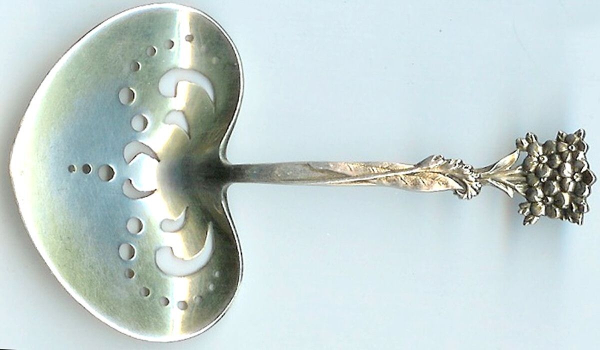 Floral (Sterling) Solid Bon Bon Spoon by Tiffany & CO SILVER-1