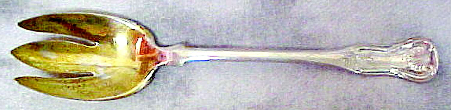 TIS41 (Sterling) Oversize Solid Salad Servng Fork by Tiffany & CO SILVER-1