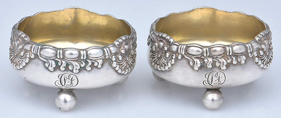 English King (5011, Sterling, Hollowware) (Set of 2) Individual Open Salt by Tiffany & CO SILVER-1
