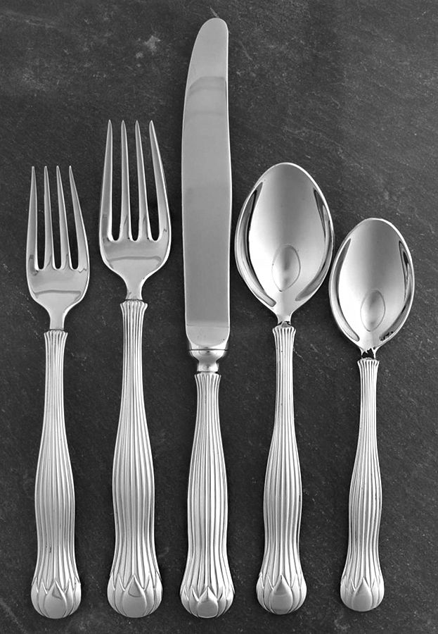 Botanical (Stainless) 5 Piece Place Setting by Tiffany & CO SILVER-1