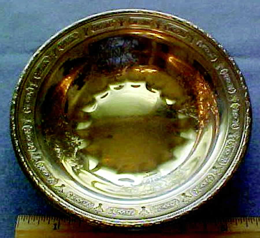 640 (Sterling, Hollowware) Sterling Bon Bon Bowl by Towle Silver-1