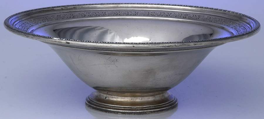 Beverly (Sterling, Hollowware) Round Sterling Footed Centerpiece by Towle Silver-1
