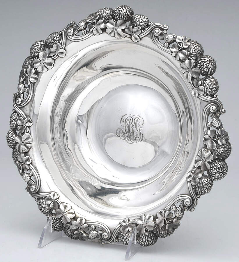 Clover (Sterling, Hollowware Only) 10" Fruit Serving Bowl by Tiffany & CO SILVER-1