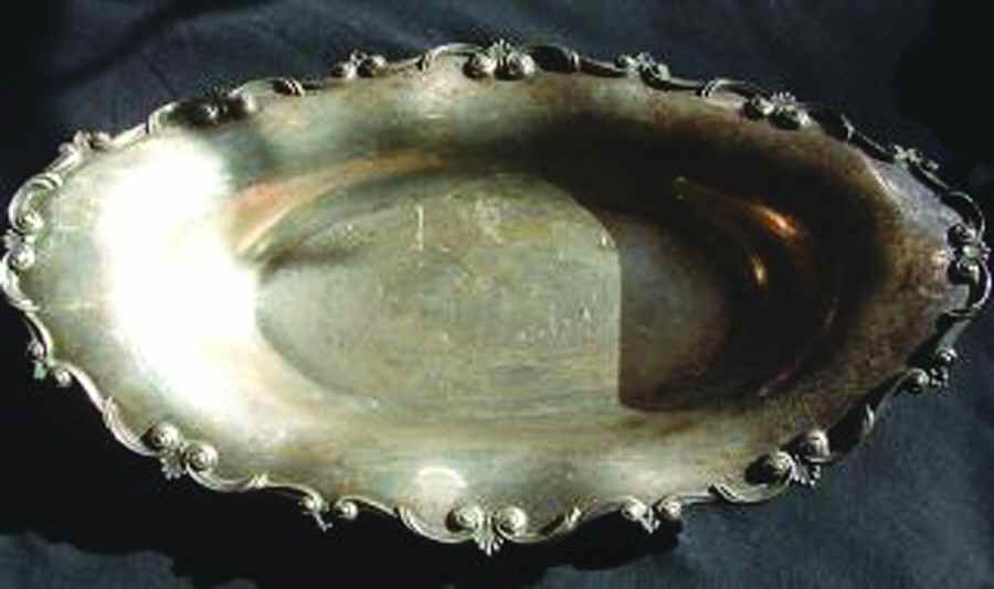 5944 (Sterling, Hollowware) Sterling Bread Tray by Towle Silver-1