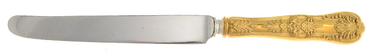 English King Gold (Str, 1885, Gold Vermeil) New French Hollow Knife with Bolster by Tiffany & CO SILVER-1