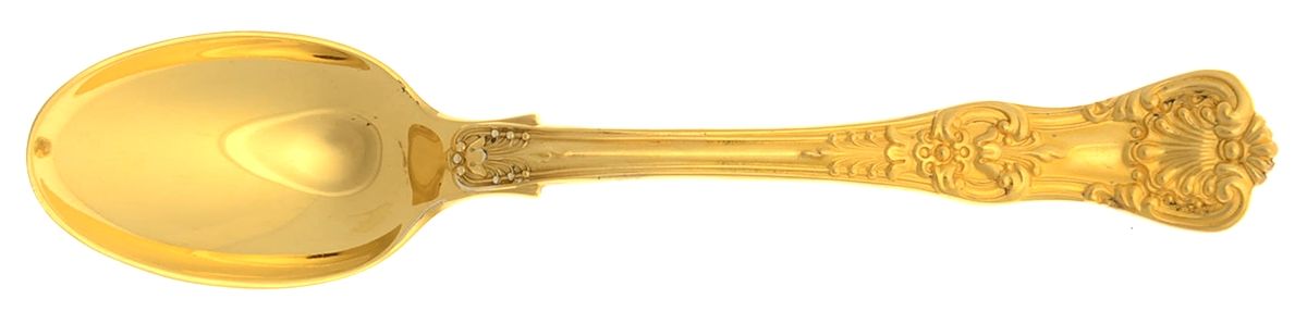 English King Gold (Str, 1885, Gold Vermeil) Five O'Clock Teaspoon by Tiffany & CO SILVER-1