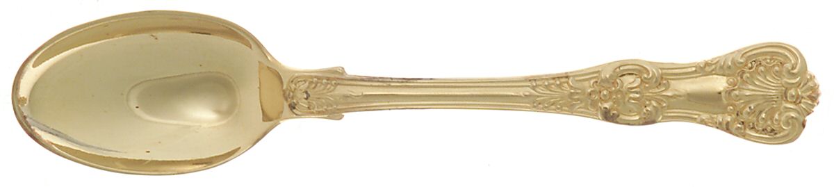 English King Gold (Str, 1885, Gold Vermeil) Demitasse Spoon by Tiffany & CO SILVER-1
