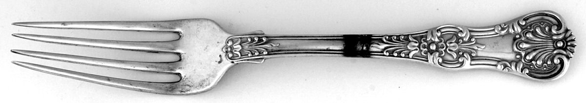 English King Gold (Str, 1885, Gold Vermeil) Fork by Tiffany & CO SILVER-1