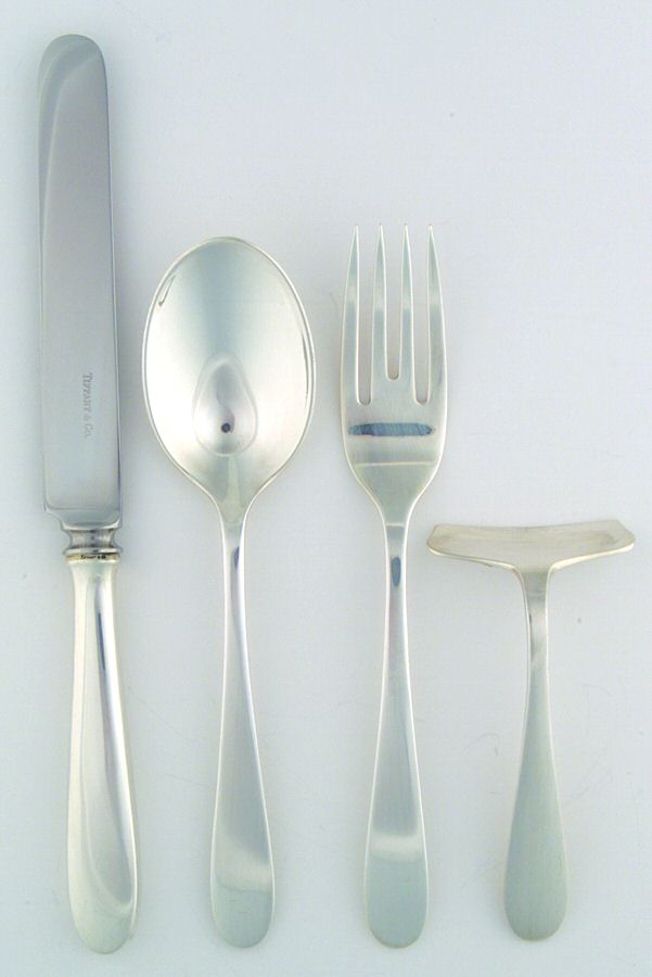TIS53 (Sterling) 4 Piece Youth Set (YS,YK,YF,Fopu) by Tiffany & CO SILVER-1