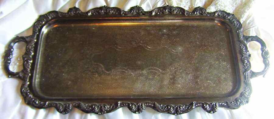 4380 (Silverplate, Hollowware) Silverplate Waiter Tray by Towle Silver-1