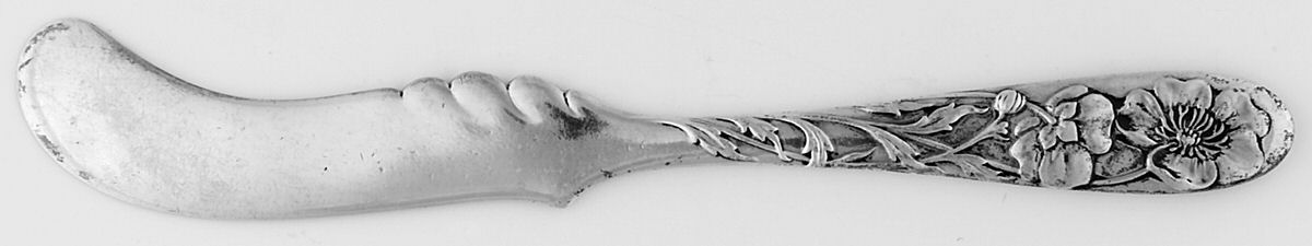 TIS57 (Sterling) Flat Handle Butter Spreader by Tiffany & CO SILVER-1