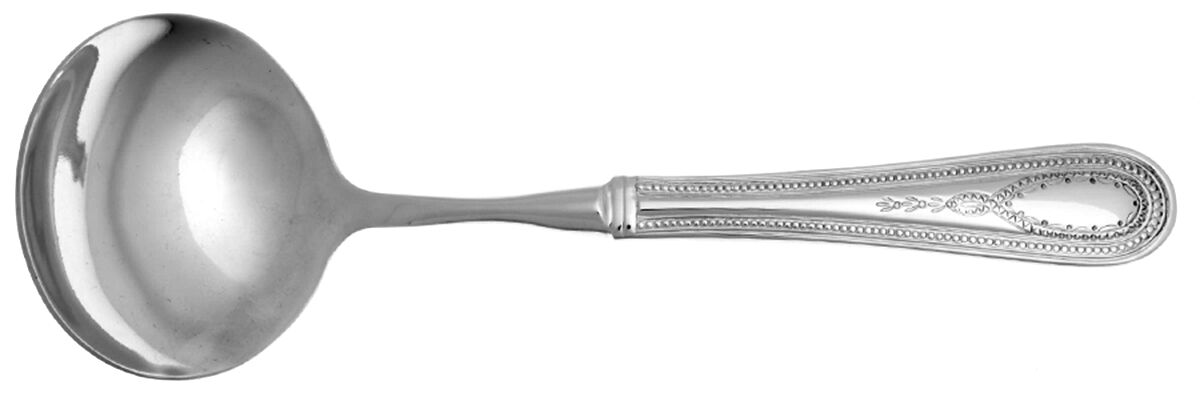 Hotel (Stainless) Gravy Ladle with No Spout Stainless Bowl HC by Towle Silver-1