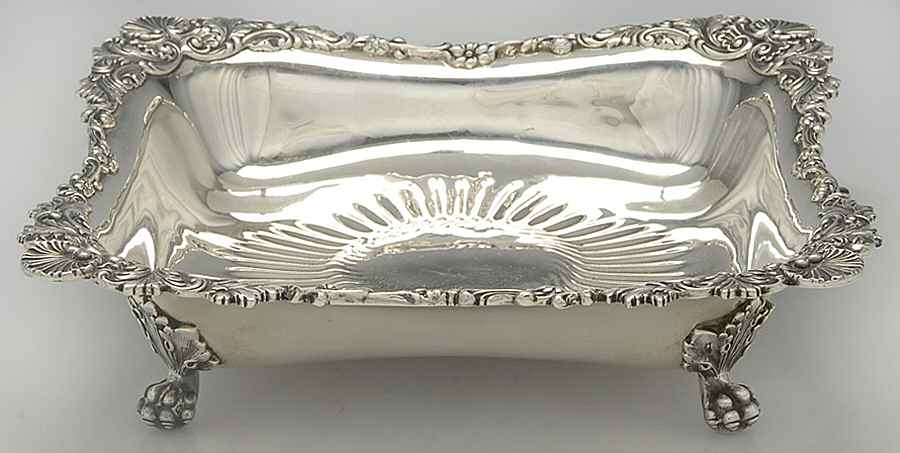 6120 (Sterling, Hollowware) 9" 4 Toed Low Square Vegetable by Tiffany & CO SILVER-1