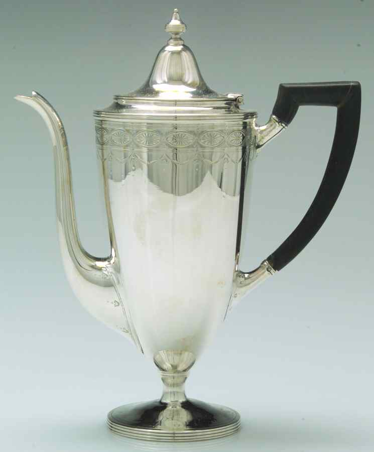 Clinton Engraved (Sterling, Hollowware) Mini Coffee Pot by Tiffany & CO SILVER-1