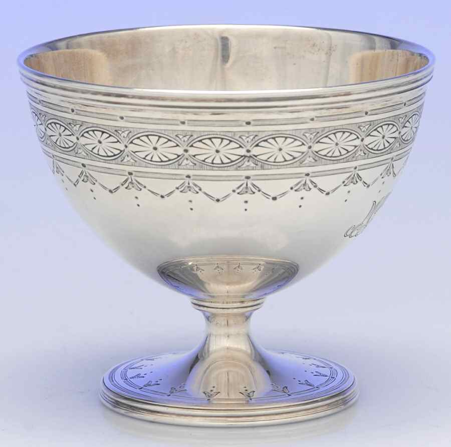 Clinton Engraved (Sterling, Hollowware) Waste Bowl by Tiffany & CO SILVER-1