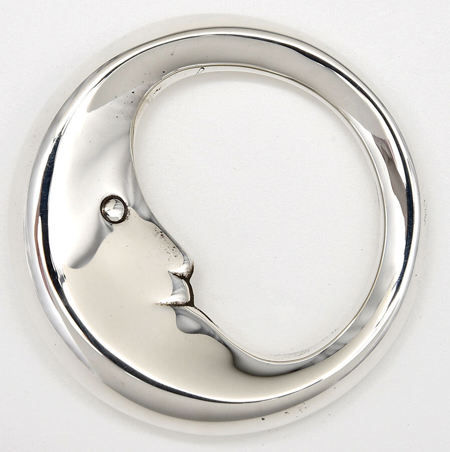Man in the Moon (Sterling) Baby Rattle by Tiffany & CO SILVER-1