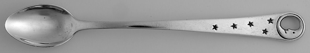 Man in the Moon (Sterling) Infant Feeding Spoon by Tiffany & CO SILVER-1