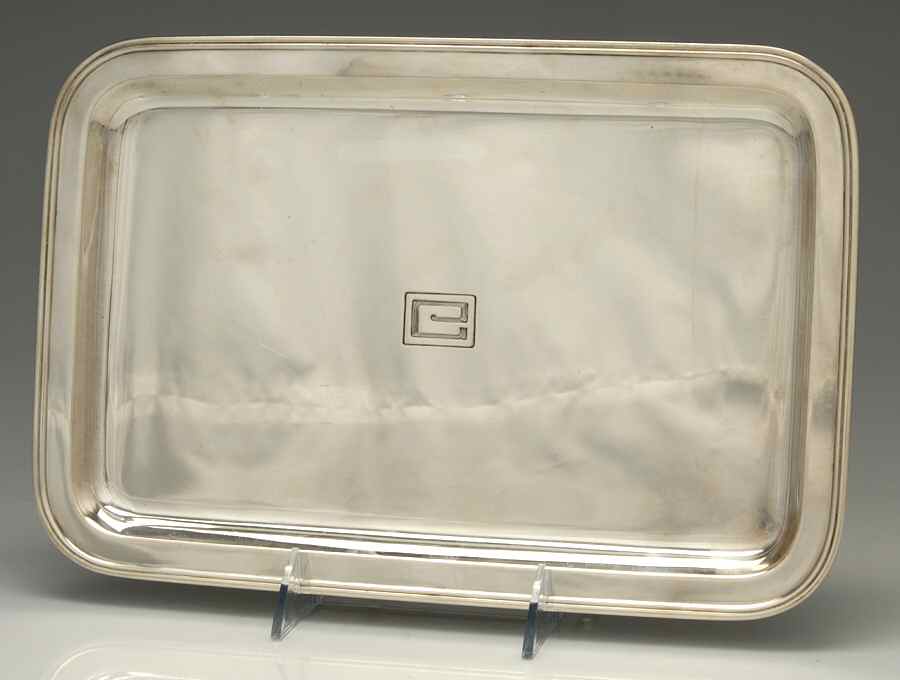 21498 (Sterling, Hollowware) Sterling Rectangular Tray by Tiffany & CO SILVER-1