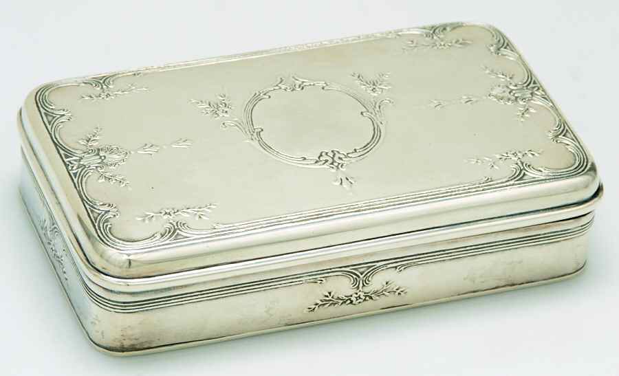 8661 (Sterling, Hollowware) Jewelry Box with Hinged Lid by Tiffany & CO SILVER-1