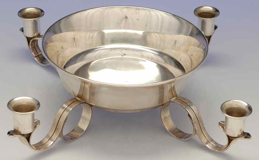23312 (Sterling, Hollowware) Round Centerpiece with 4 Light Candelabra by Tiffany & CO SILVER-1