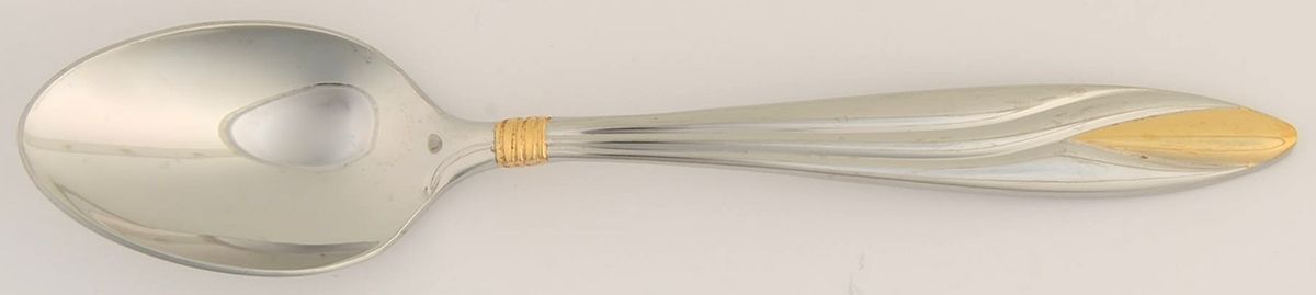Savvy (Stainless, Gold Accent) Teaspoon by Towle Silver-1