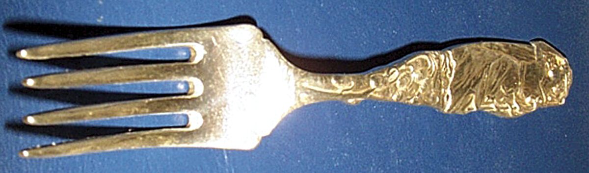Nursery Rhymes (Sterling) Fork-Baby by Tiffany & CO SILVER-1