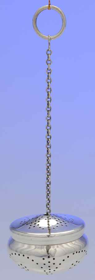 33502 (Sterling, Hollowware) Tea Ball with Chain by Tiffany & CO SILVER-1