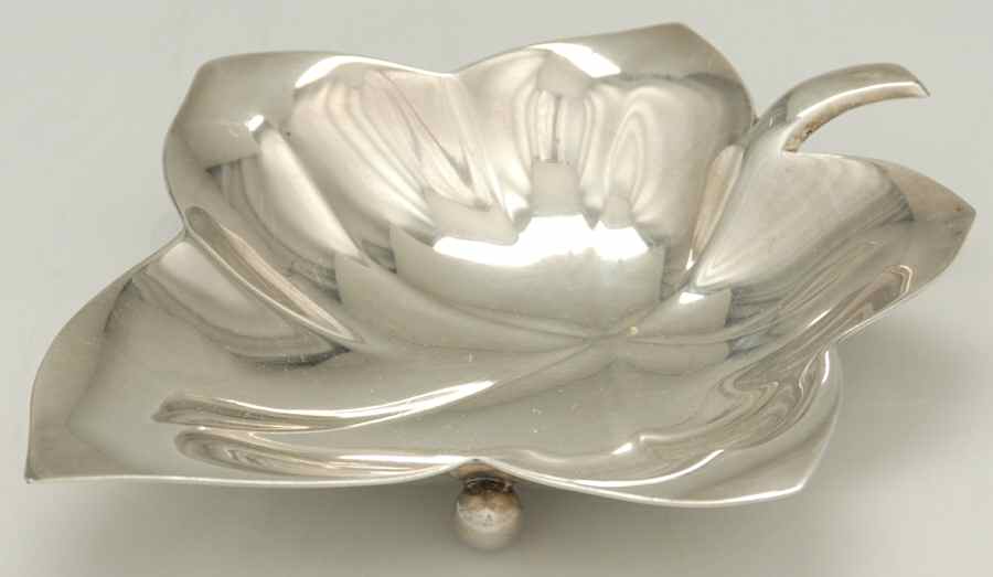 23159 (Sterling, Hollowware) Leaf Shape Bon Bon Bowl by Tiffany & CO SILVER-1