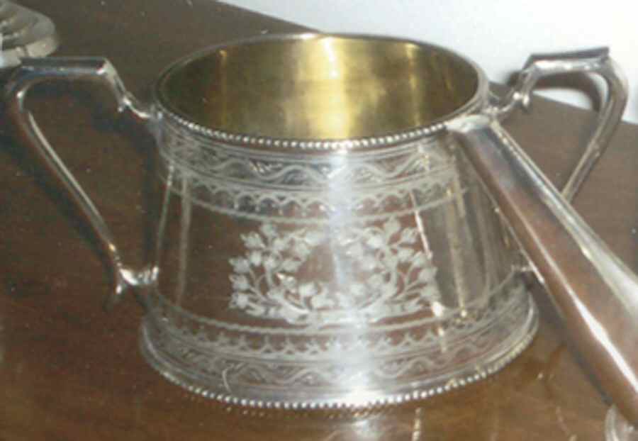 10870 (Silverplate, Hollowware) Sugar Bowl No Lid by Tiffany & CO SILVER-1