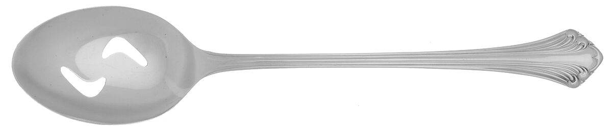 Colonial Plume-Supreme (Stainless) Pierced Tablespoon (Serving Spoon) by Towle Silver-1