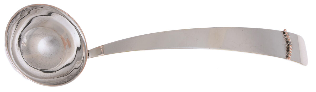 Ingrid (Silverplate) Solid Soup Ladle by Three Crowns Silversmiths-1