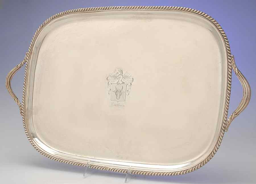 9584 (Sterling, Hollowware) 18" Waiter Tray by Tiffany & CO SILVER-1