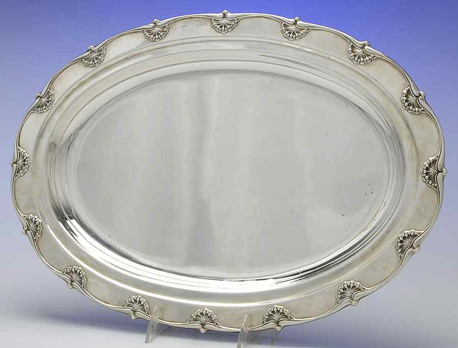 English King (9579, Sterling, Hollowware) 18" Oval Serving Platter by Tiffany & CO SILVER-1