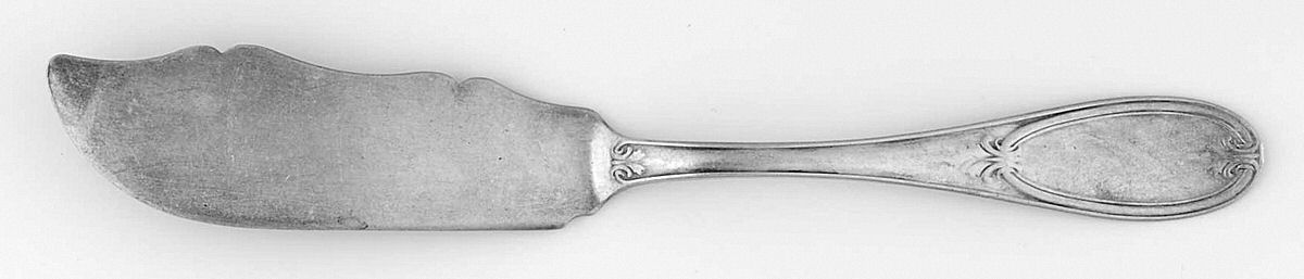 Coin Silver Flatware Flat Handle Master Butter Knife by Thomas C Garett & Co.-1