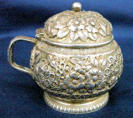 6276 (Sterling, Hollowware) Mustard Pot with Hinged Lid by Tiffany & CO SILVER-1