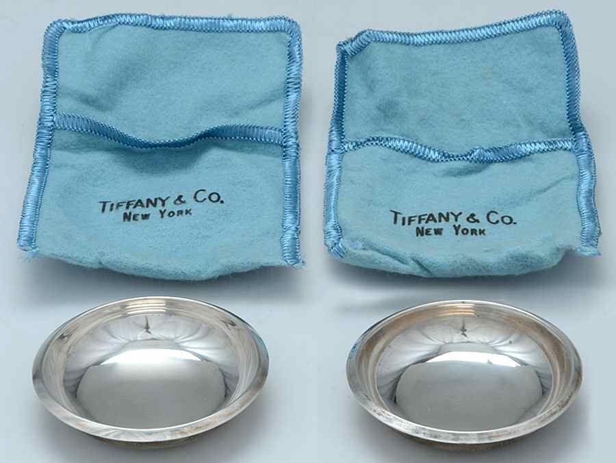 23516 (Sterling, Hollowware) Butter Pat - Set of 2 by Tiffany & CO SILVER-1