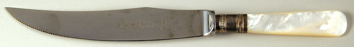 Pearl Handle Flatware 2 Individual Fish Knife with Stainless Blade by Towle Silver-1