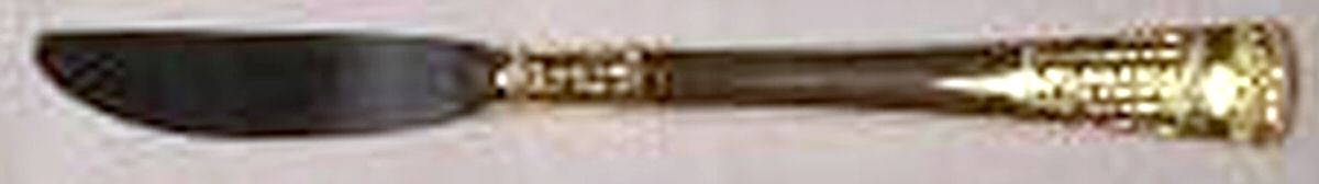Gold Collage (Gold Electroplate) Modern Hollow Knife by Towle Silver-1