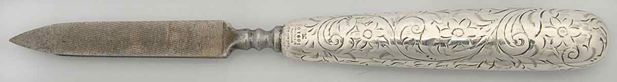 TIS75 (Sterling, Hollowware) Hollow Handle Nail File by Tiffany & CO SILVER-1